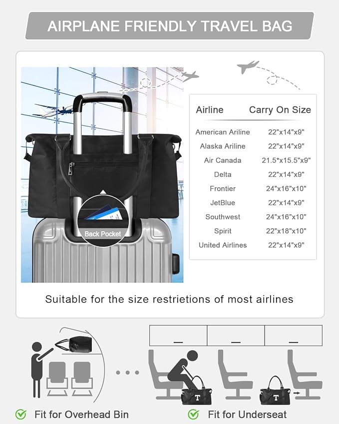 Initial Travel Duffel Bag Sports Gym Bag - Image 6