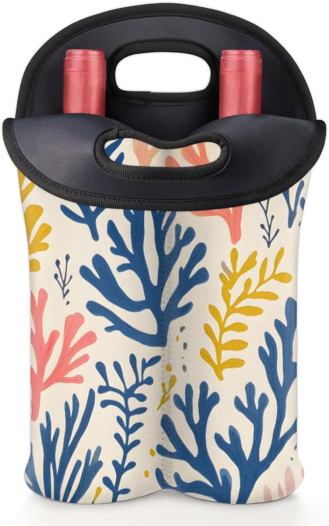 Neoprene Wine Tote, Bottle Carrier Gag Insulating Neoprene Thicker, Insulated - Image 5