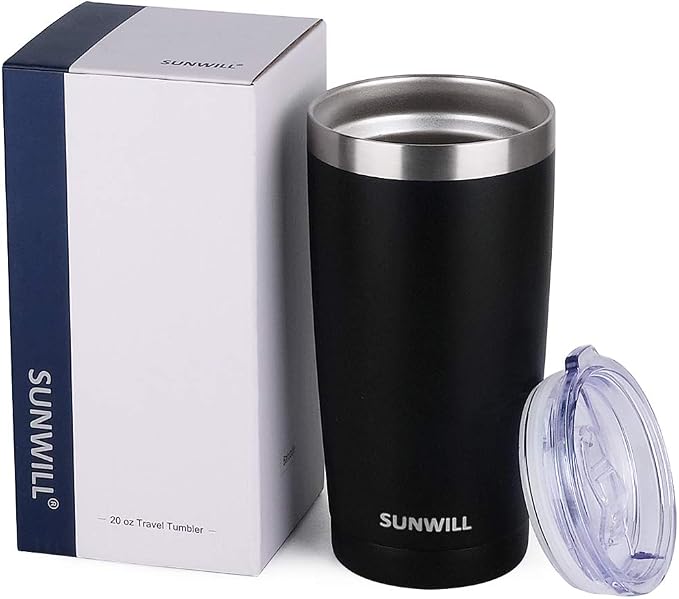 SUNWILL Travel Coffee Tumbler 20 oz, Insulated Mug - Image 4