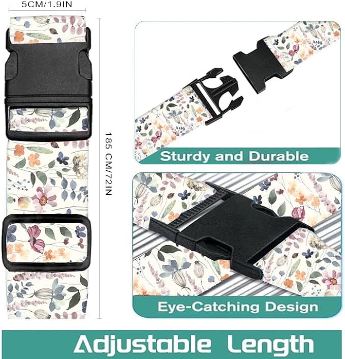Luggage Straps for Suitcases Travel Belt Accessories, Cute Suitcase Strap - Image 5