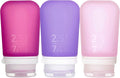 humangear GoToob+ 3-Pack | Refillable Silicone Travel Bottle | Locking Lid | by humangear