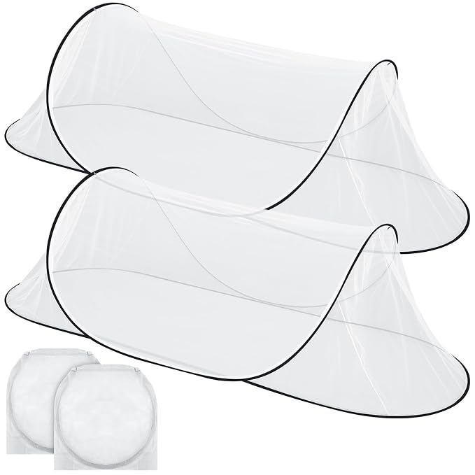 2 Pcs Large Pop up Mosquito Tent Portable Foldable Mosquito Bug Net by Unknown