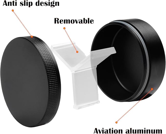 Small Pill Case 3 Compartments, Metal Round Portable Pill Box, Waterproof - Image 3