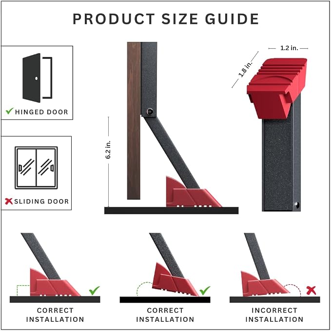 Door Stop, No Drill Door Stoppers - Image 6