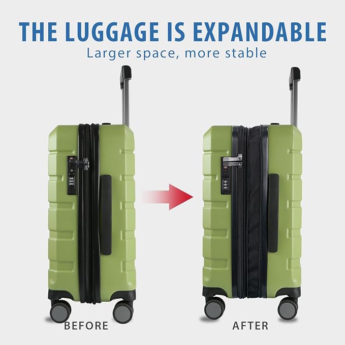 KROSER Hardside Expandable Carry On Luggage - Image 5