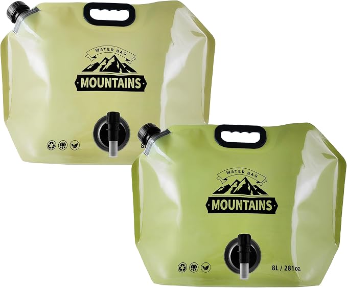 Collapsible 8L Water Storage Bag, BPA-Free Portable Folding Water Jug by MrBulloc