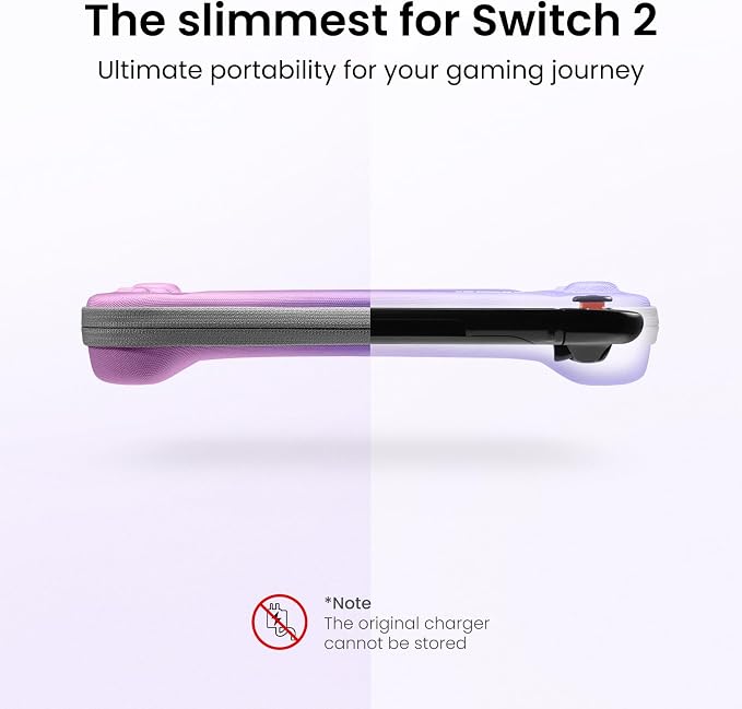 tomtoc Slim Carrying Case for Nintendo Switch 2 Model 2025, Odorless Felt - Image 3