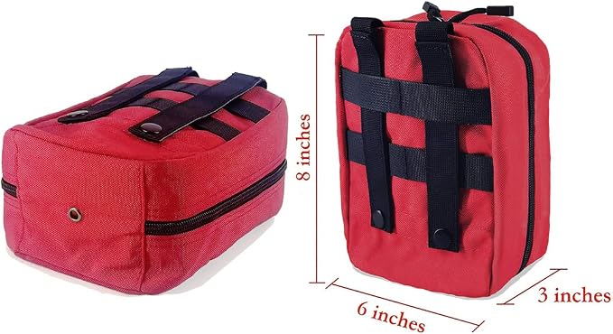 EMT Pouch MOLLE Ifak Pouch Tactical MOLLE Medical First Aid Kit Utility Pouch - Image 5