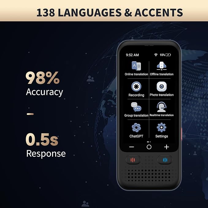 Language Translator Device, Upgraded ChatGpt AI Translator No WiFi Needed - Image 3