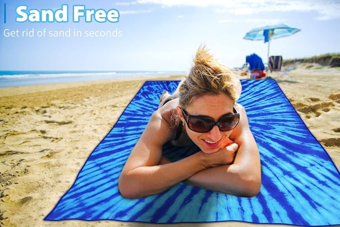 2 Pack Microfiber Thin Lightweight Beach Towel Oversized 71x32 Extra Large Sand - Image 4