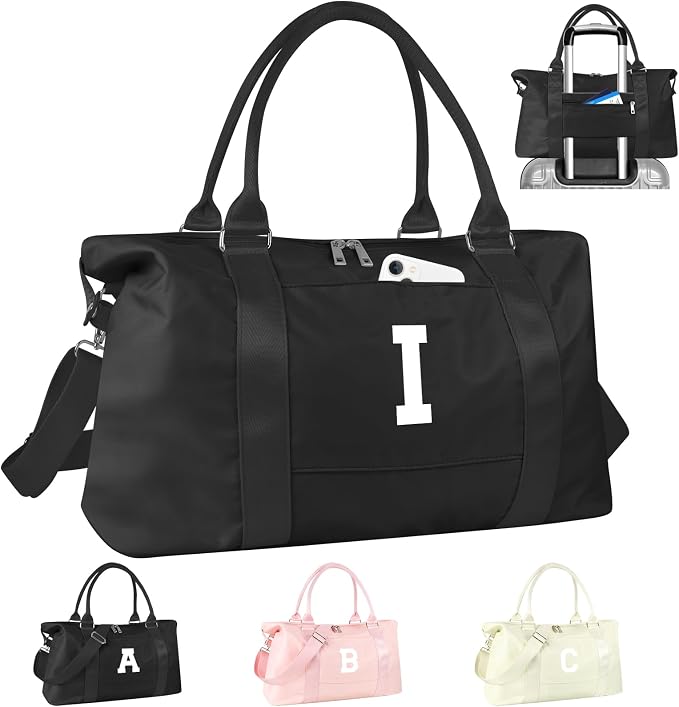 Initial Travel Duffel Bag Sports Gym Bag by izuzta