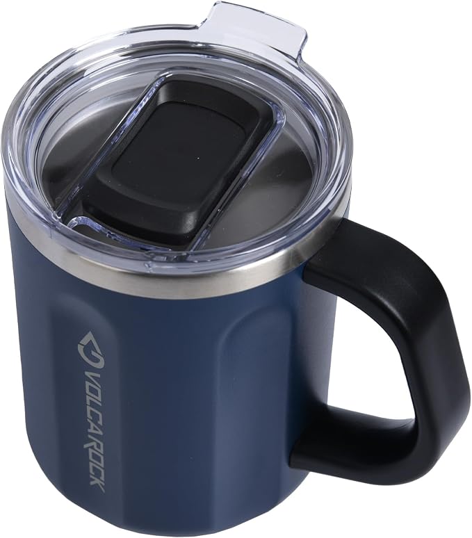 16oz Coffee Mug, Vacuum Insulated Camping Mug by VOLCAROCK
