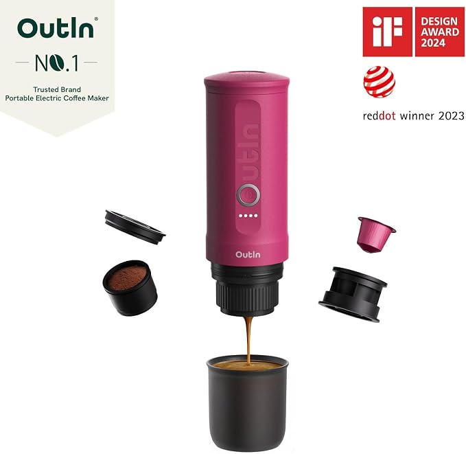 OutIn Nano Portable Electric Espresso Machine, Travel Coffee Maker - Image 2