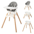 BABY JOY Baby High Chair, 6 in 1 Convertible Wooden High Chair by BABYJOY
