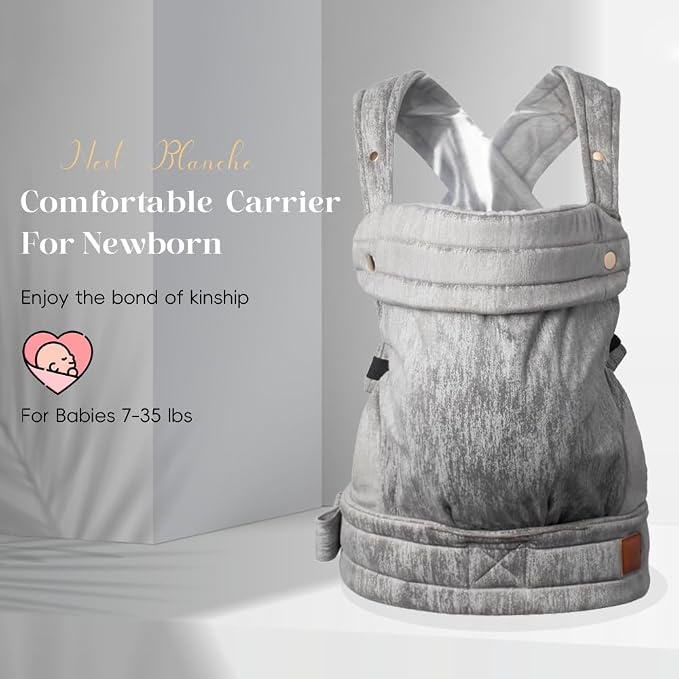 Baby Carrier for Newborn to Toddler, 7-35 lbs Weight Capacity, Ergonomic - Image 2