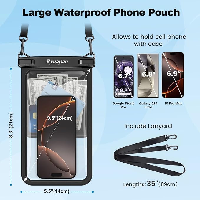 Large Waterproof Phone Pouch Bag - Image 3