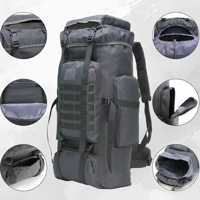 Hiking Backpack for Men 70L/100L Camping Backpack Military Rucksack Molle 3 - Image 3