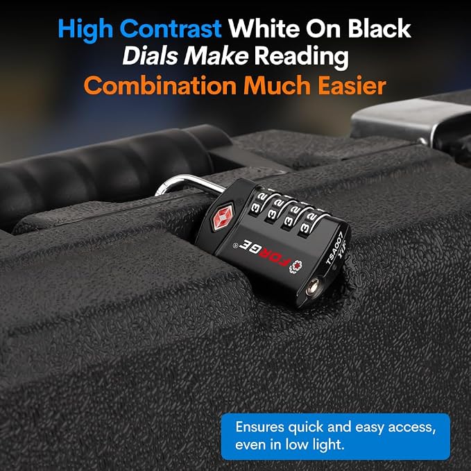 Forge Travel Lock, TSA Approved Luggage Locks - Image 5