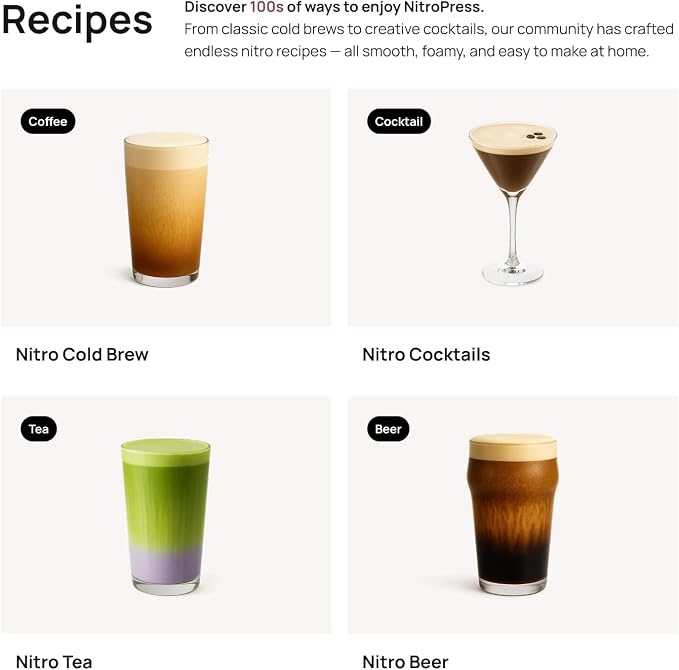 NitroPress Nitro Cold Brew Maker and Dispenser | At-Home Nitro Coffee Maker - Image 6