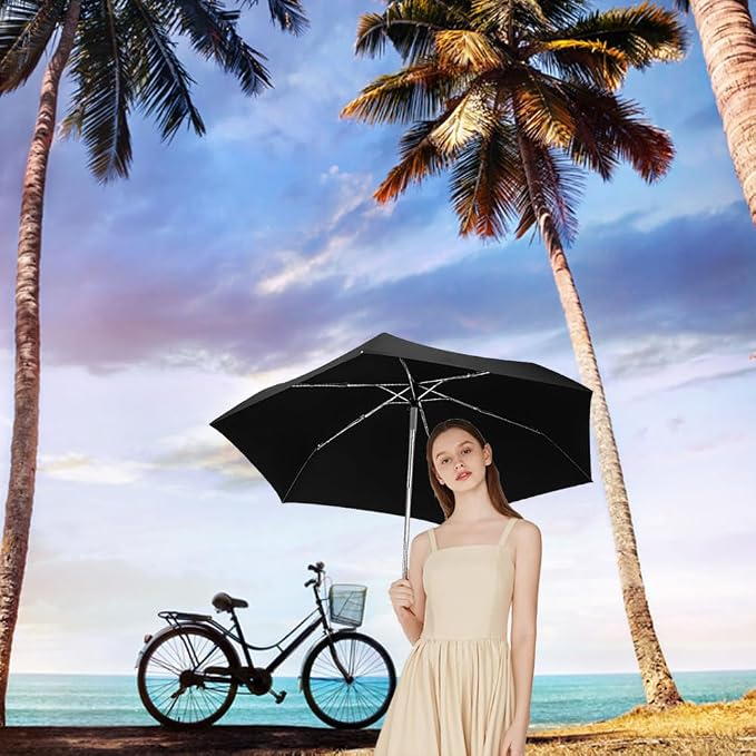 Goothdurs Mini Travel Compact Automatic Umbrella Small Lightweight Folding Rain - Image 7