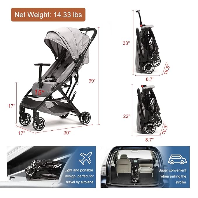 COOL KIDS Portable Stroller - Image 6