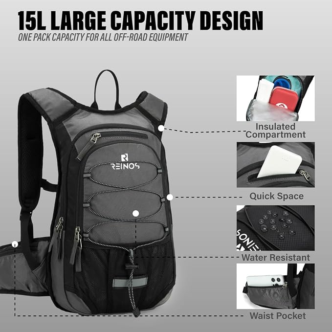Hydration Pack Backpack with 3L Water Bladder - Image 2