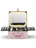 Qislee Makeup Box with A Detachable Lighted Mirror, Waterproof Travel Train Case by Qislee