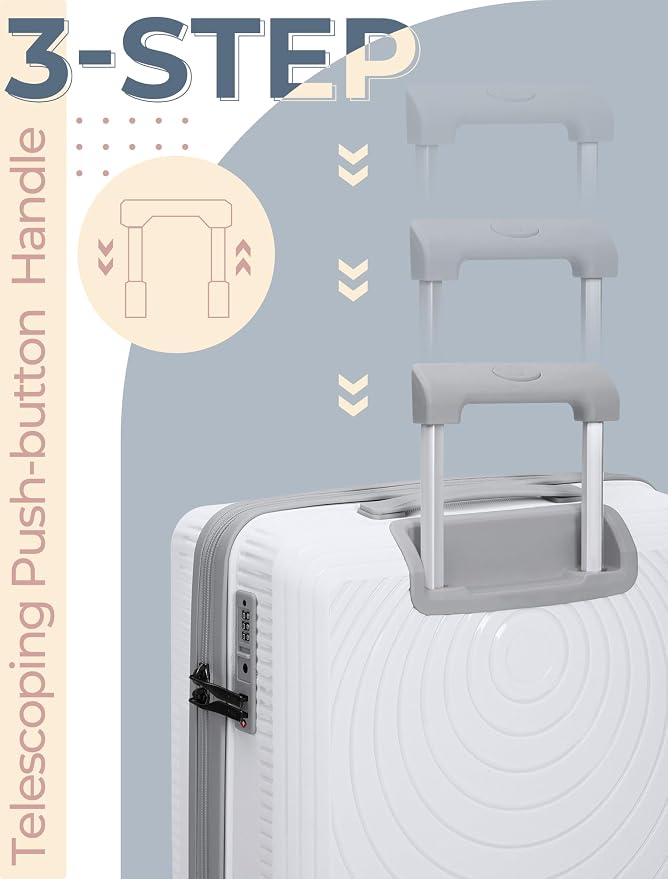 Luggage Sets 5 Piece, Suitcases - Image 3
