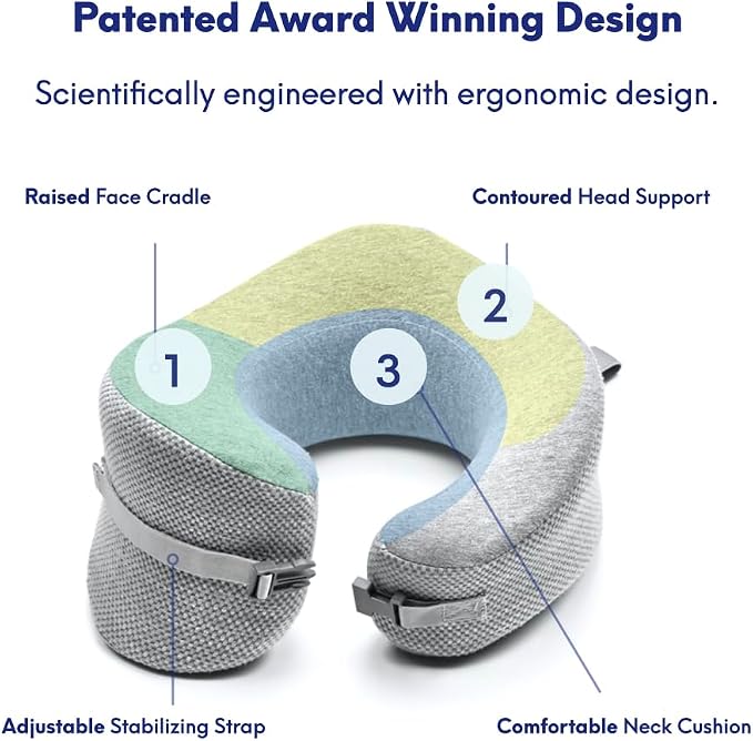 C CUSHION LAB Travel Pillow, Award-Winning Patented Ergonomic Design - Image 3