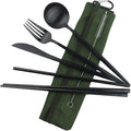 Gugrida Reusable Travel Utensils, 7 Piece Portable 304 Stainless Steel by Gugrida