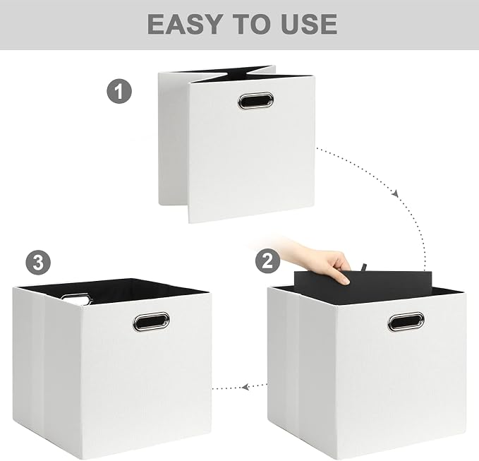 Posprica 11x11 Storage Cubes, Collapsible Storage Bins - Image 3