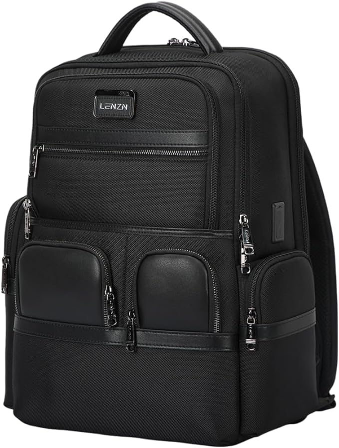 Laptop Business Backpack for Men & Women, Work Backpack Fits 15.6 Inch by Lenzn