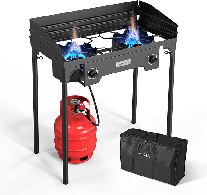ROVSUN 2 Burner Outdoor Propane Gas Stove by ROVSUN