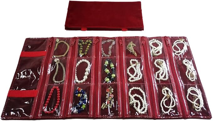 Travel Jewelry Roll Bag Portable Organizer Pouch - Image 4