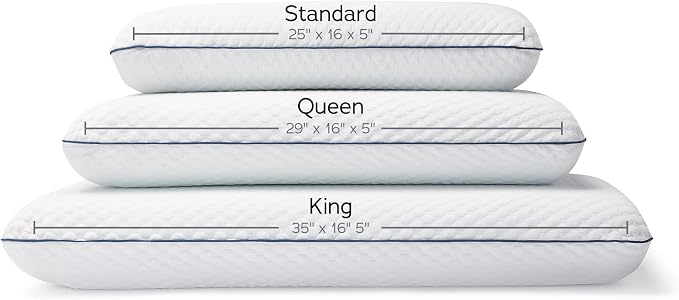 WEEKENDER Gel Queen Size-1-Pack-Medium Plush Feel-Neck and Shoulder Support-Side - Image 8