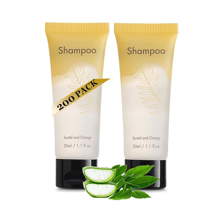 Hotel Shampoo Bulk 1.Oz Each Individually Wrapped Travel Size Shampoo 200 PCS by Nisgur