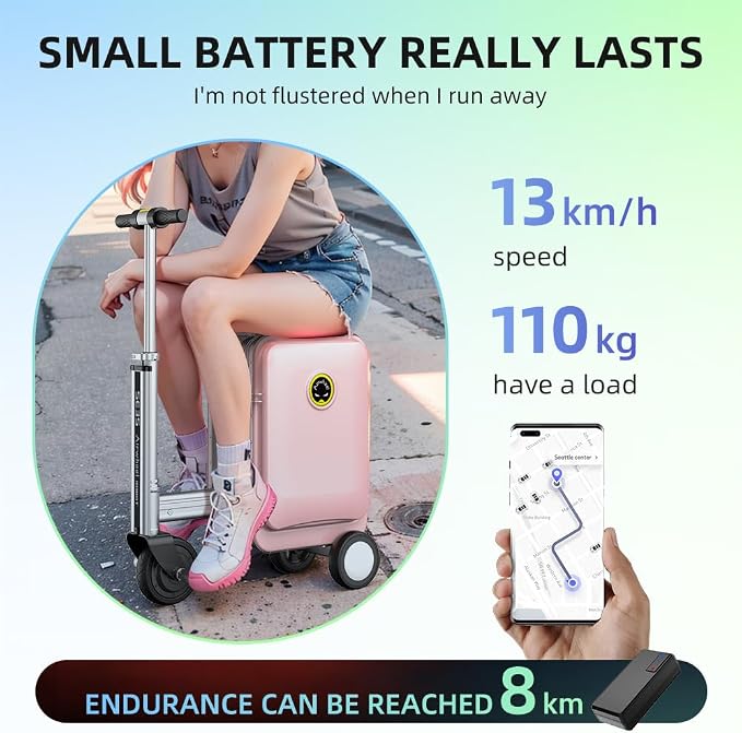 Airwheel SE3S Smart Rideable Suitcase Electric Luggage Scooter - Image 3