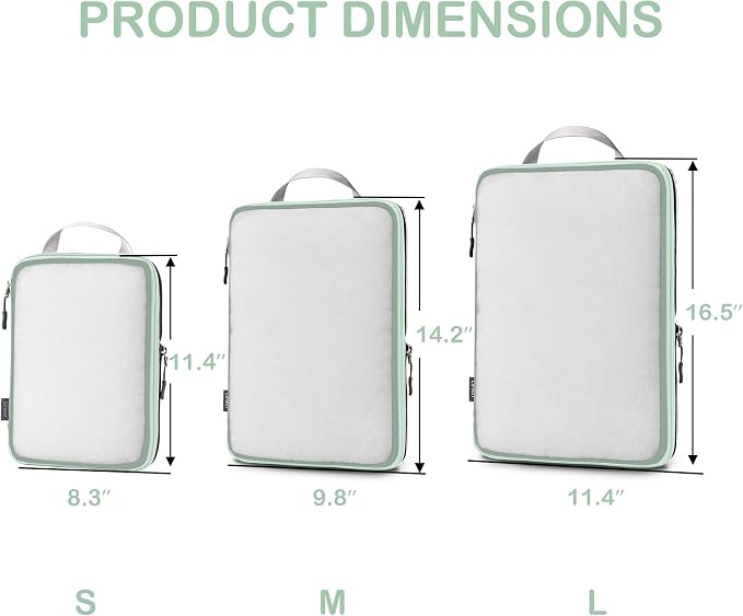 Cipway Mesh Compression Packing Cubes, Ultralight See Through Luggage Organizer - Image 4