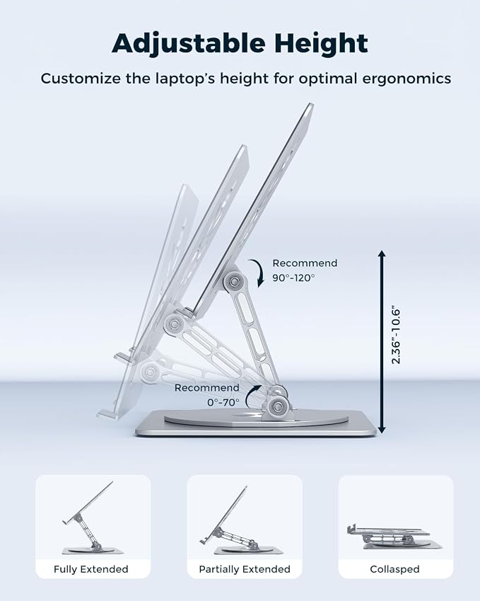 Adjustable Laptop Stand for Desk - Image 2