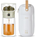 ZENS Cool Glass Teapot with Infuser, Smart One Touch Tea Maker by ZENSLIFESTYLE