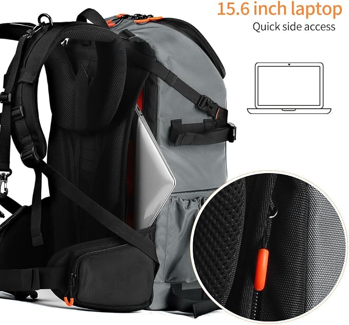 K&F Concept Camera Bag EVA Waterproof 2 in 1Camera Backpack Shoulder Bag 32L - Image 6