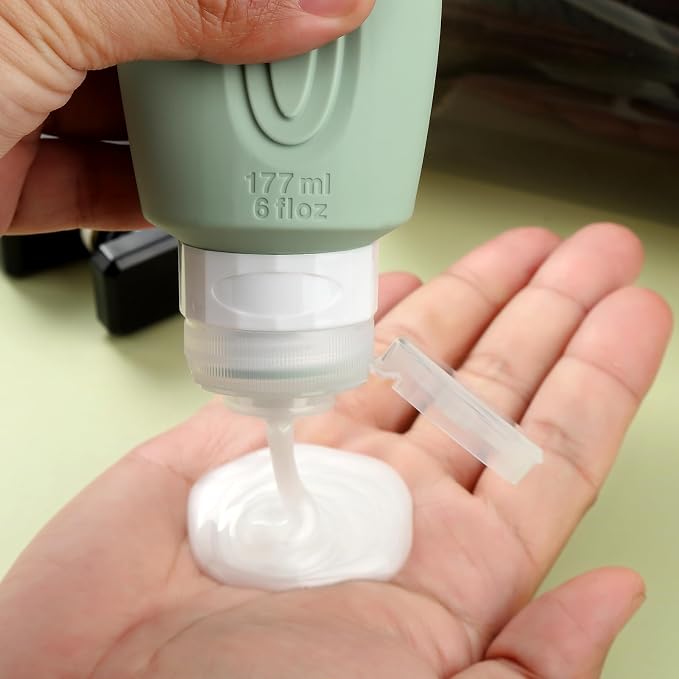 Travel Bottles for Toiletries, Large 6oz Oversize Containers, BPA Free Leak - Image 4
