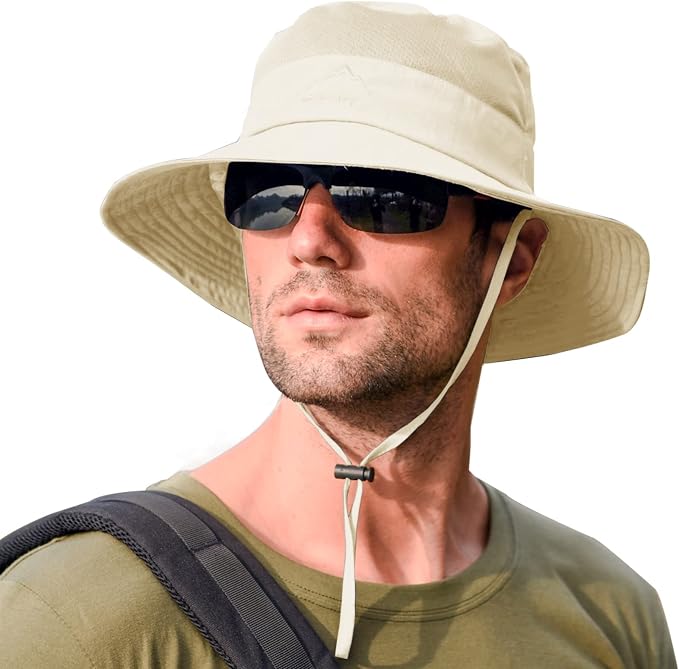 Sun Hats for Men Women Fishing Hat UPF 50+ Breathable Wide Brim Summer UV - Image 2