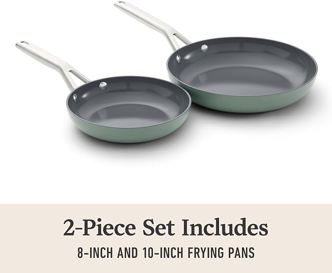 Calphalon® Ceramic Nonstick 8" and 10" Frying Pan Set - Image 6