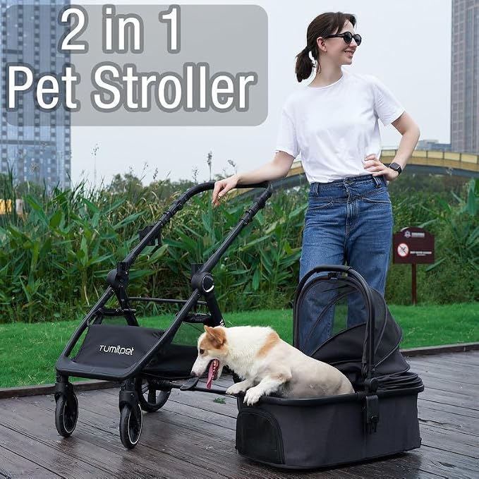 Tango Pet Stroller, 2 in 1 Dog Stroller - Image 7