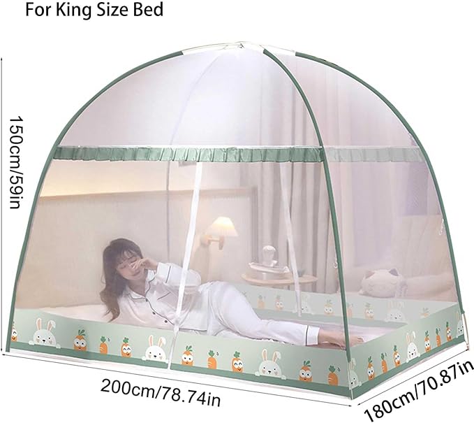Pop-Up Mosquito Net Tent for Beds Portable Folding Canopy - Image 2