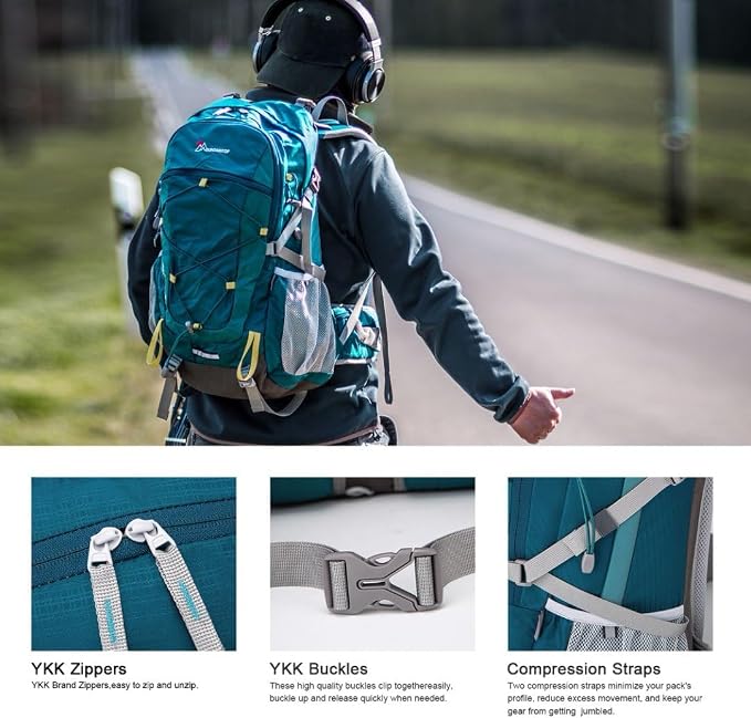 MOUNTAINTOP 25L/40L Hiking Backpack, Lightweight Travel Backpack - Image 3
