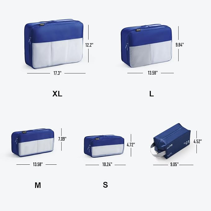 5 Set Compression Packing Cubes - Image 2