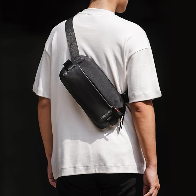 tomtoc Compact EDC Sling Bag, Minimalist Chest Shoulder Backpack Crossbody Bag - Image 2