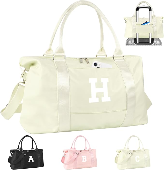 Initial Travel Duffel Bag Sports Gym Bag by izuzta